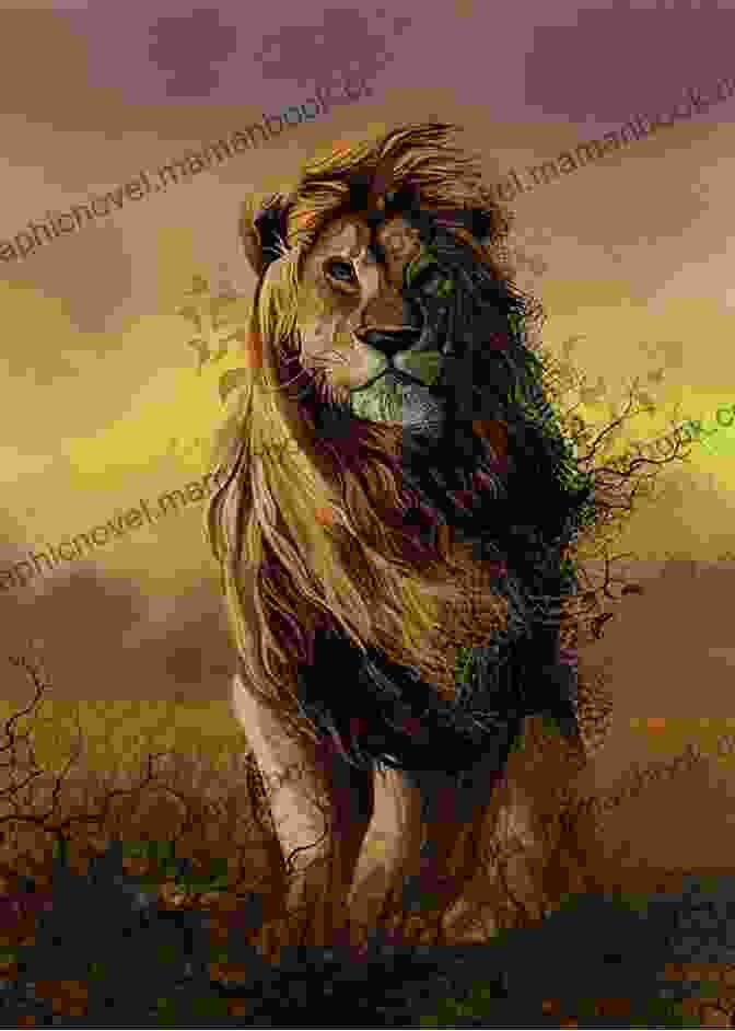 A Breathtaking Painting Of A Lion In The African Savanna, Capturing Its Regal Presence And Fierce Beauty Once Upon An Animal Craft (Happily Ever Crafter)