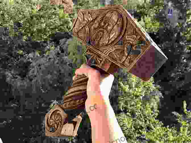 A Depiction Of Thor's Hammer, Mjolnir, With Intricate Carvings And Glowing With Lightning Magnus Chase And The Gods Of Asgard 2: The Hammer Of Thor
