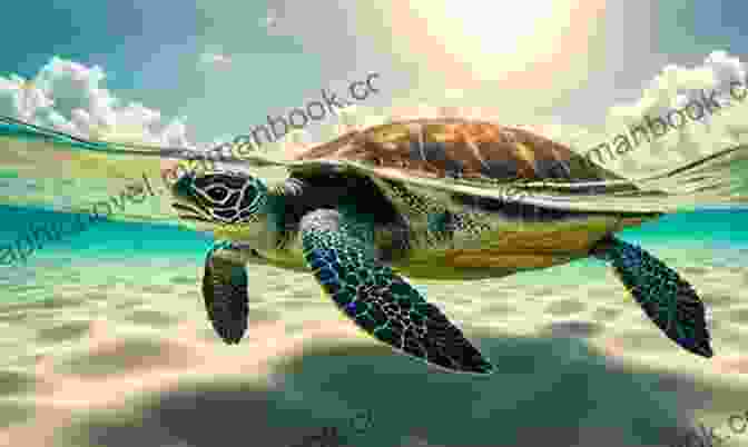 A Majestic Sea Turtle Gliding Through The Water With Grace. Water Dream Philip Richardson