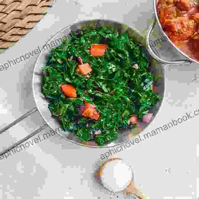 A Plate Of Sautéed Sukuma Wiki, With Onions, Tomatoes, And Spices I Love Ugali And Sukuma Wiki