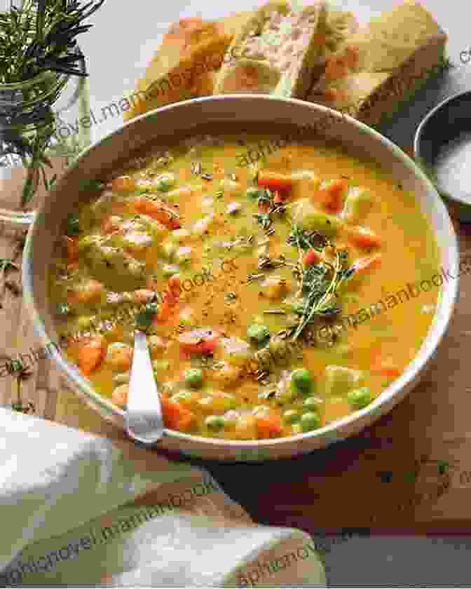 A Tantalizing Photo Of A Creamy Soup In An Instant Pot, Garnished With Fresh Herbs Comfort Food With Instant Pot : 75 Comfort Food Recipes For Your Pressure Cooker Multicooker And Instant Pot That Anyone Can Cook