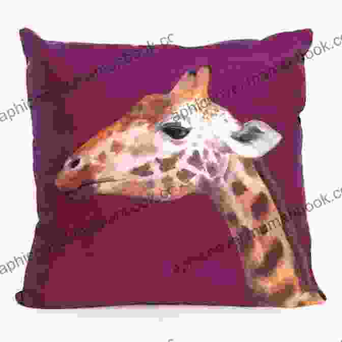 A Vibrant Cushion Featuring A Colorful Giraffe Design, Adding A Touch Of African Flair To Any Room Once Upon An Animal Craft (Happily Ever Crafter)