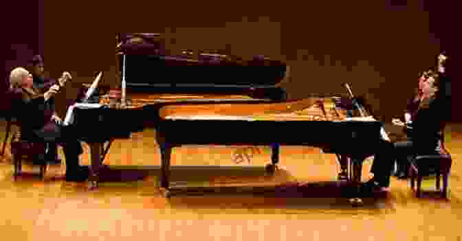 Image Showing Two Pianists Playing A Piano Duet Rhapsody Grandioso: Piano Duet Sheet Music (1 Piano 4 Hands) (The Alfred Duet Series)