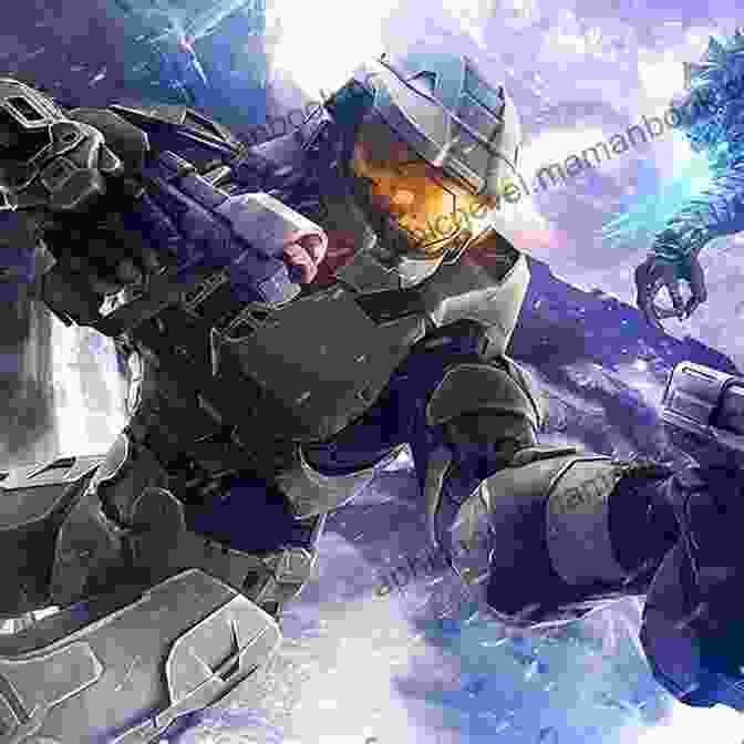 Master Chief Standing Defiantly Amidst The Chaos Of Battle In Halo: Oblivion. Halo: Oblivion: A Master Chief Story