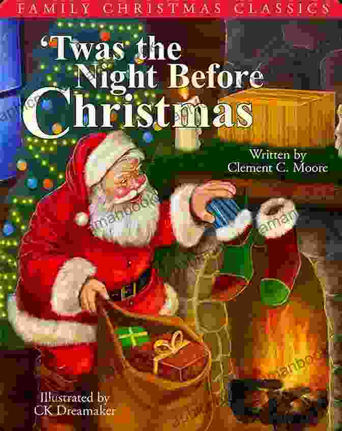 Ornate Illustration Of The Title 'Twas The Night Before Christmas: The Illustrated Edition' Twas The Night Before Christmas: Illustrated Edition