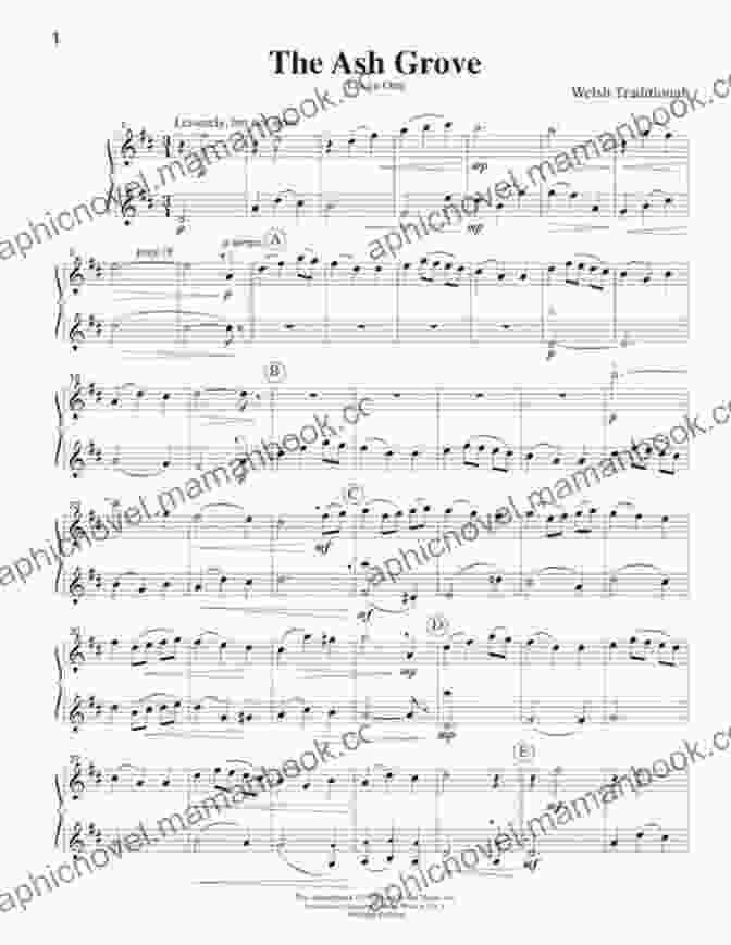 The Ash Grove Traditional Tune Scored For Flute Duet In The Key Of F Major 16 Traditional Tunes 64 Easy Flute Duets (VOL 1): Beginner/intermediate Level Scored In 4 Keys (16 Traditional Tunes Easy Flute Duets)