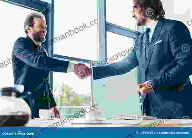 Two Men Shaking Hands In A Dimly Lit Room, Symbolizing The Enigmatic Handshake Deal Loyalty: A Complete Jeff McQuede High Country Mystery Short Story (A Deal On A Handshake Anthology)